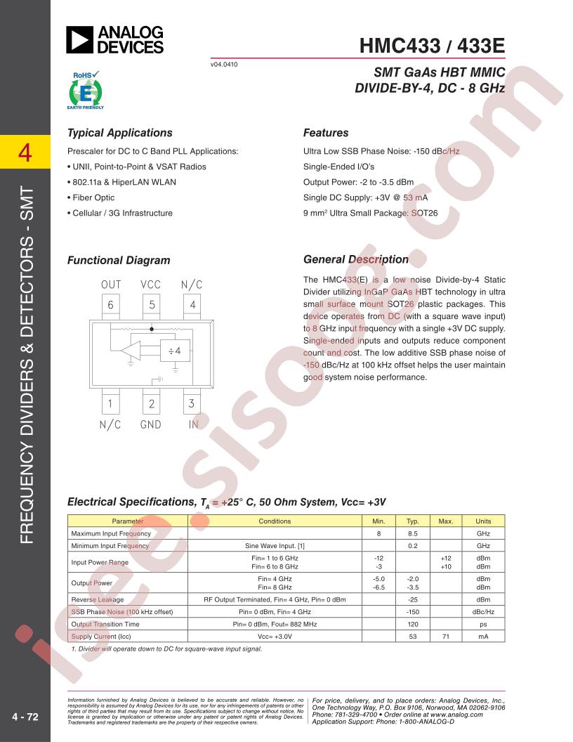 HMC433E