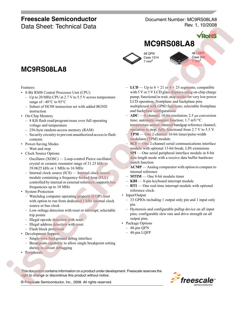 MC9RS08LA8