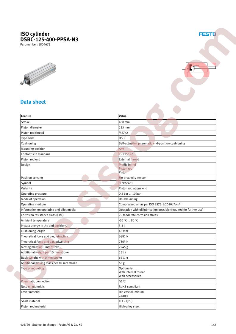 DSBC-125-400-PPSA-N3