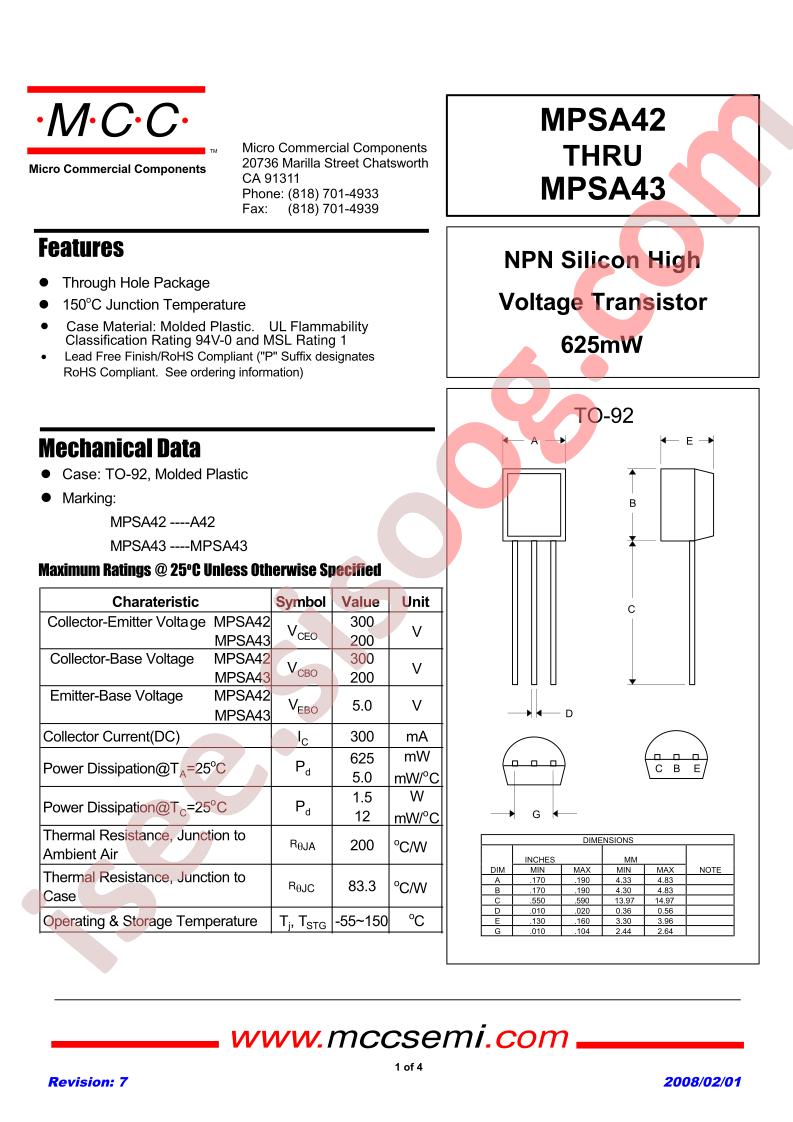 MPSA43-AP