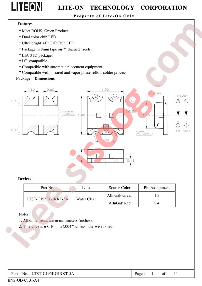 LTST-C195KGJRKT-5A