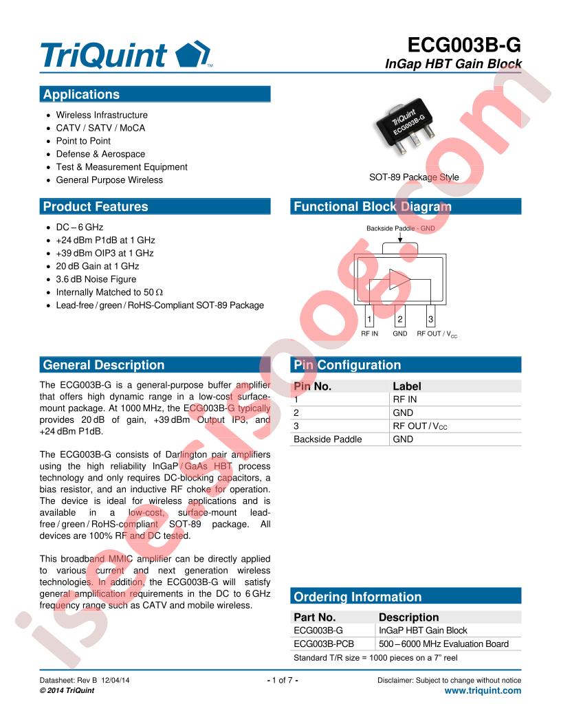 ECG003B-G