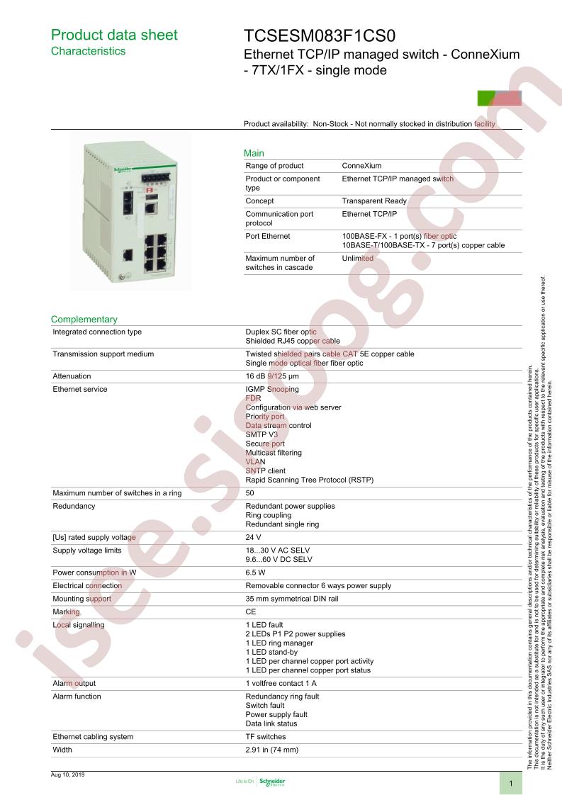 TCSESM083F1CS0