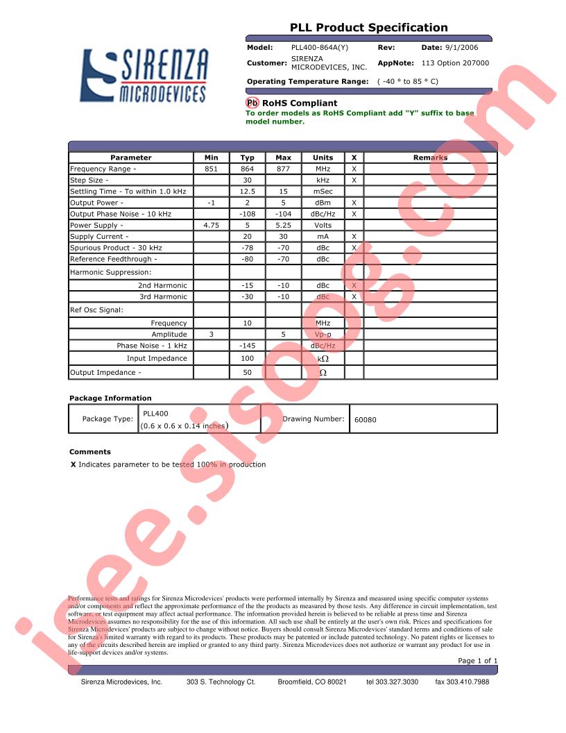 PLL400-864A