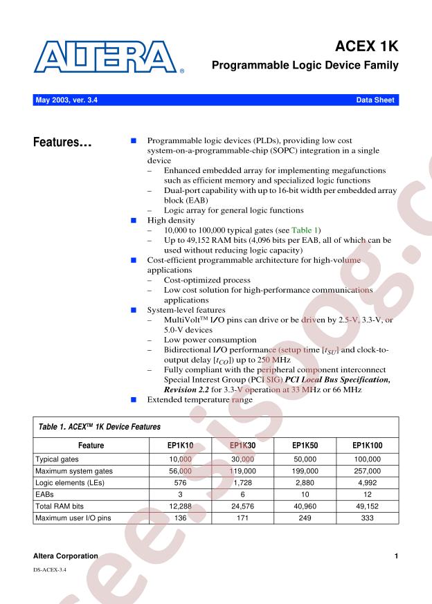 EP1K10TC144-2N