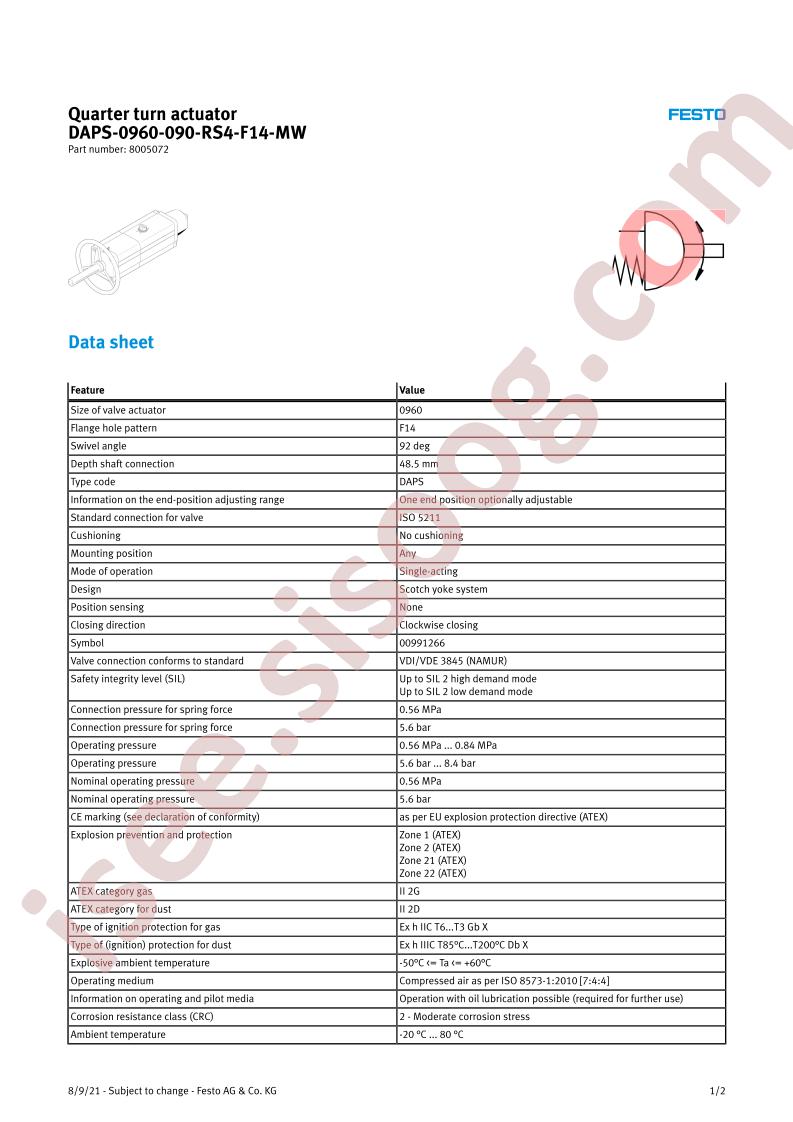 DAPS-0960-090-RS4-F14-MW