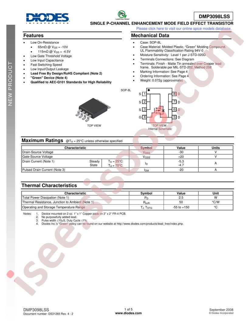 DMP3098LSS