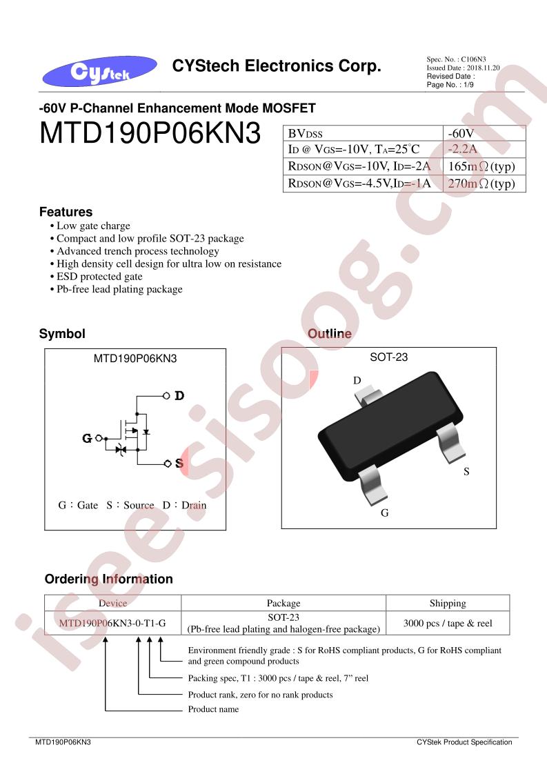 MTD190P06KN3