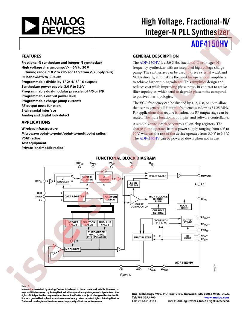 ADF4150HVBCPZ-RL7