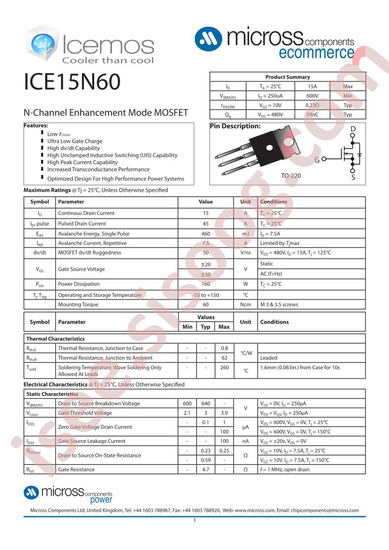 ICE15N60