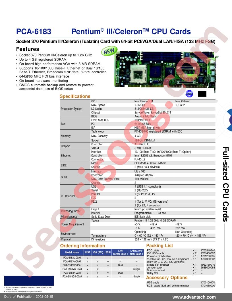 PCA-6183GS-00A1