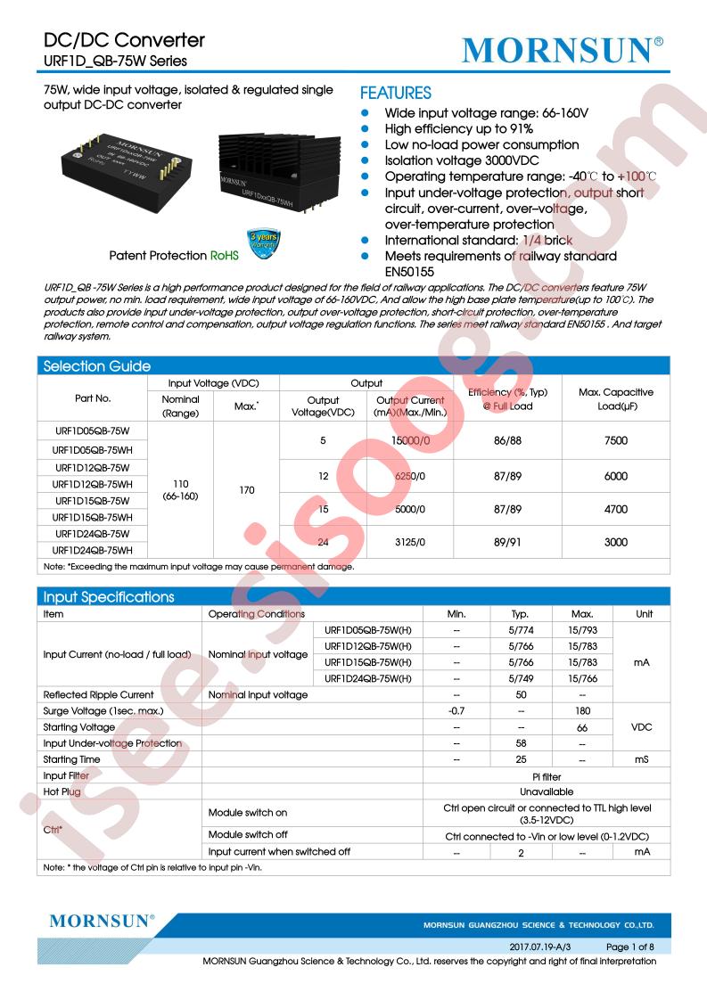 URF1D12QB-75W