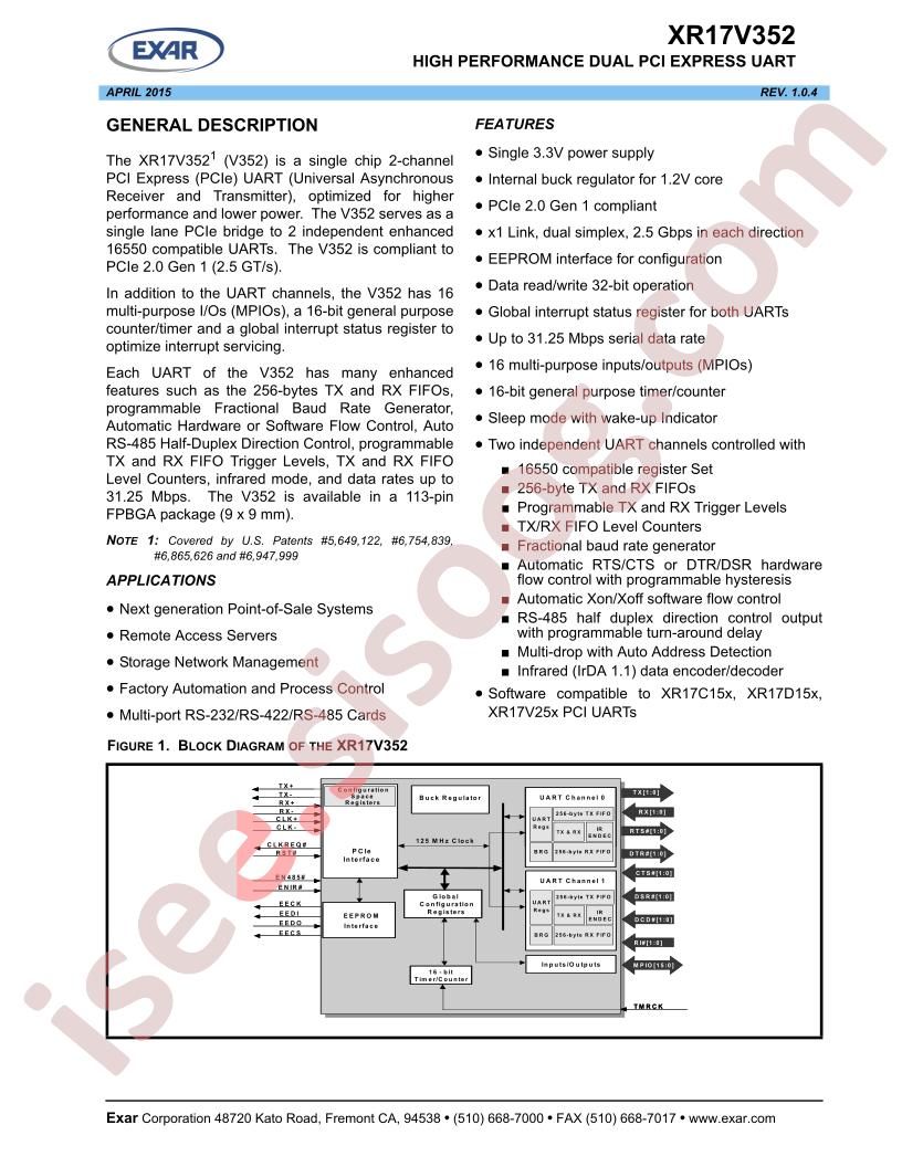 XR17V352IB-0A-EVB