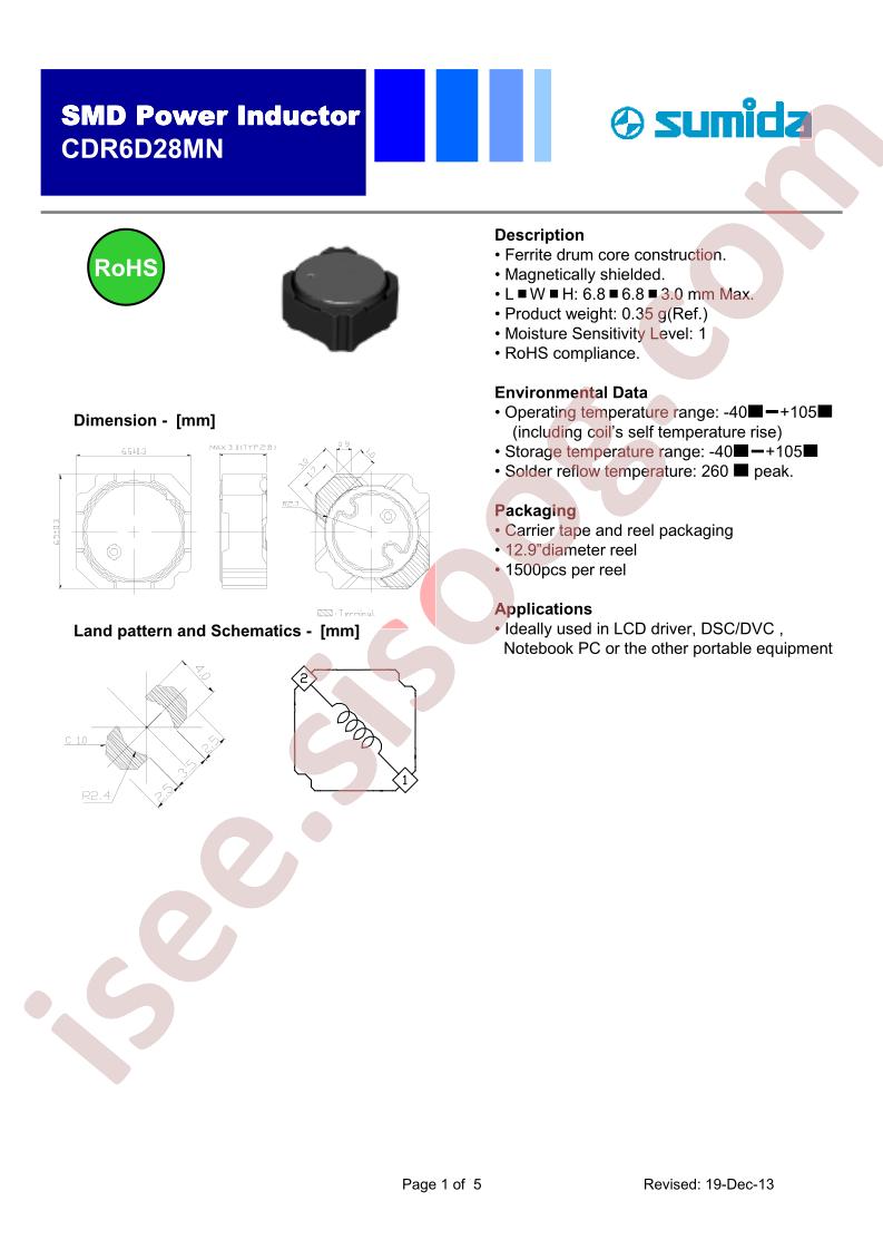 CDR6D28MNNP-120NC