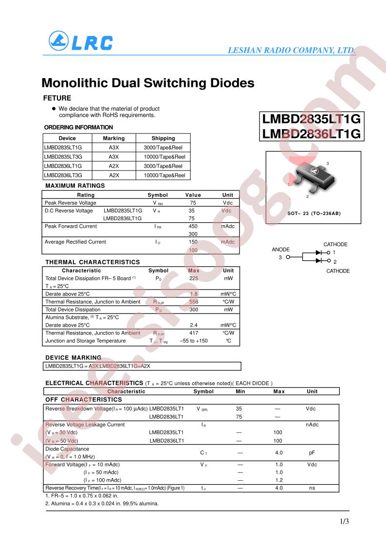 LMBD2835LT1G