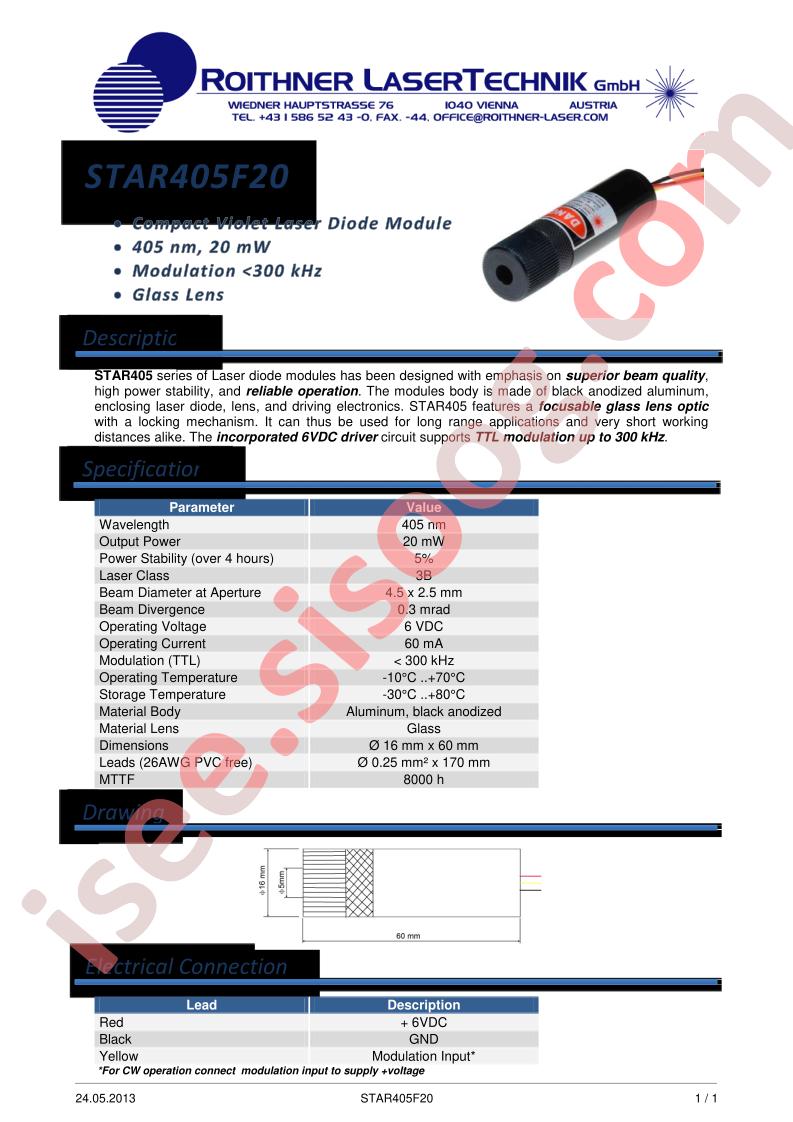 STAR405F20