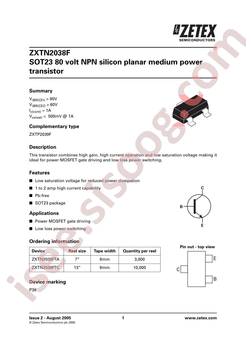 ZXTN2038F