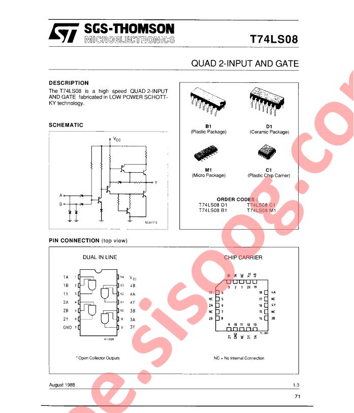 T74LS08D1