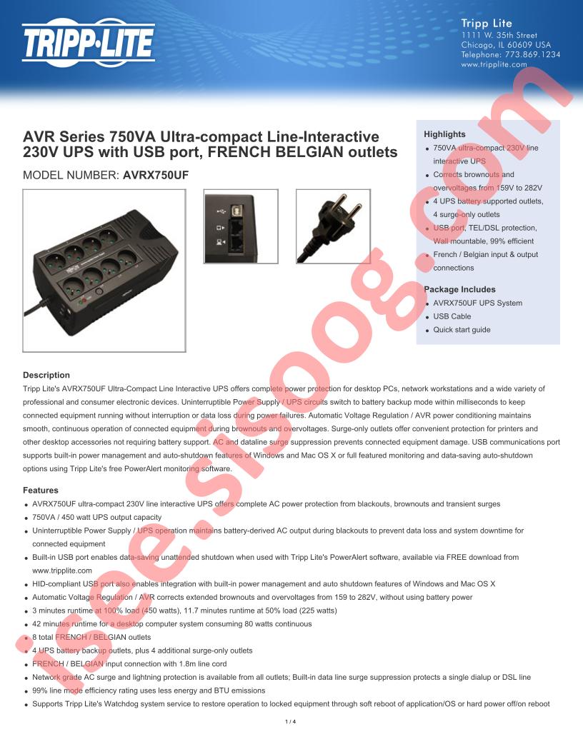 AVRX750UF