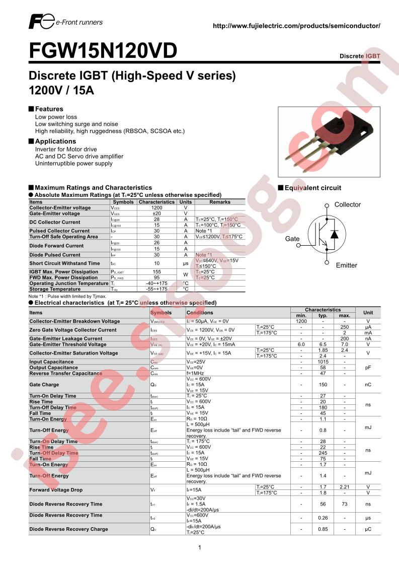 FGW15N120VD