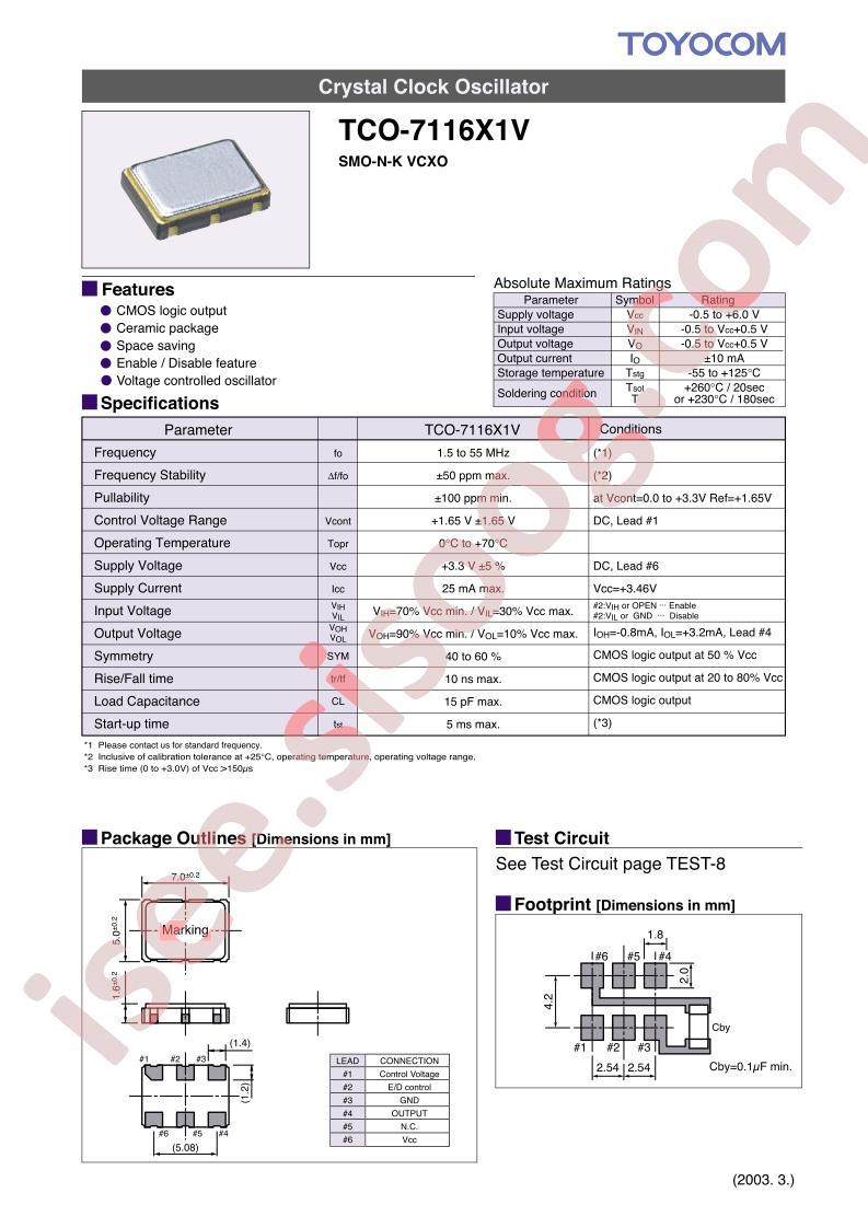 TCO-7116X1V