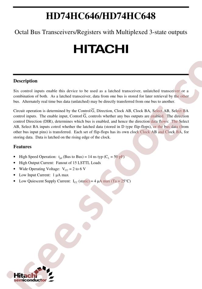 HD74HC646
