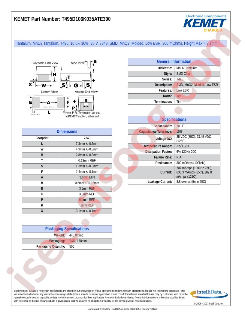 T495D106K035ATE300