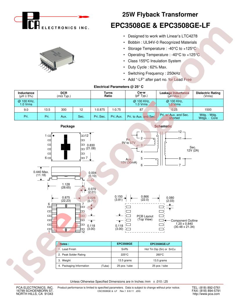 EPC3508GE-LF