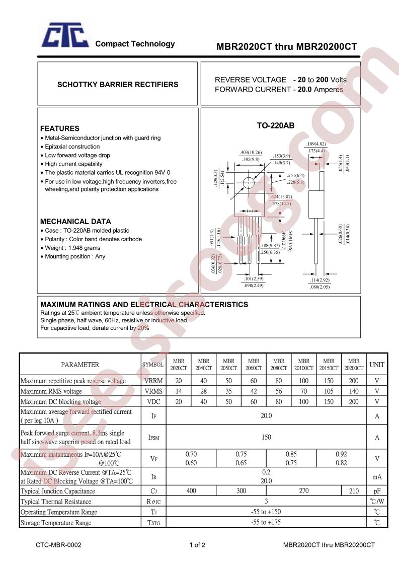 MBR2020CT