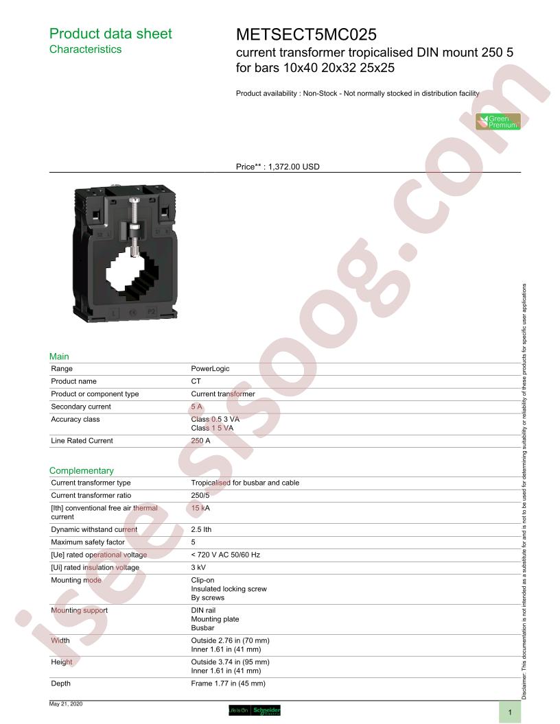 METSECT5MC025