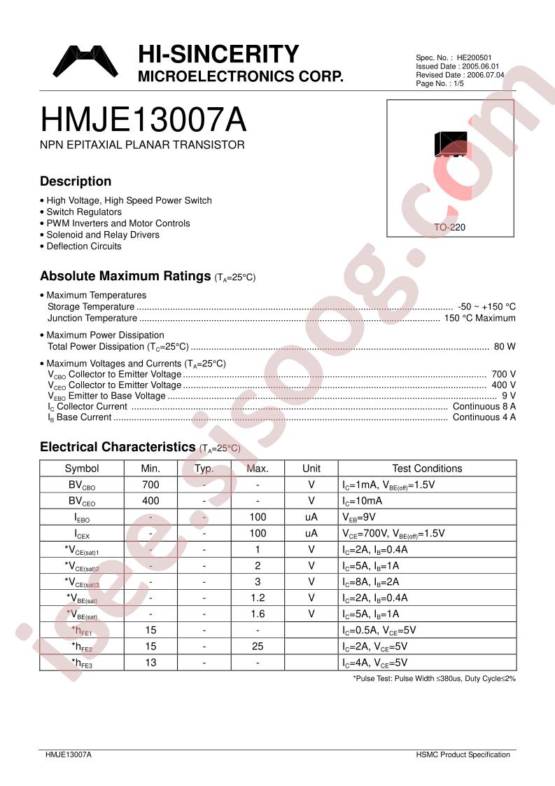 HMJE13007A