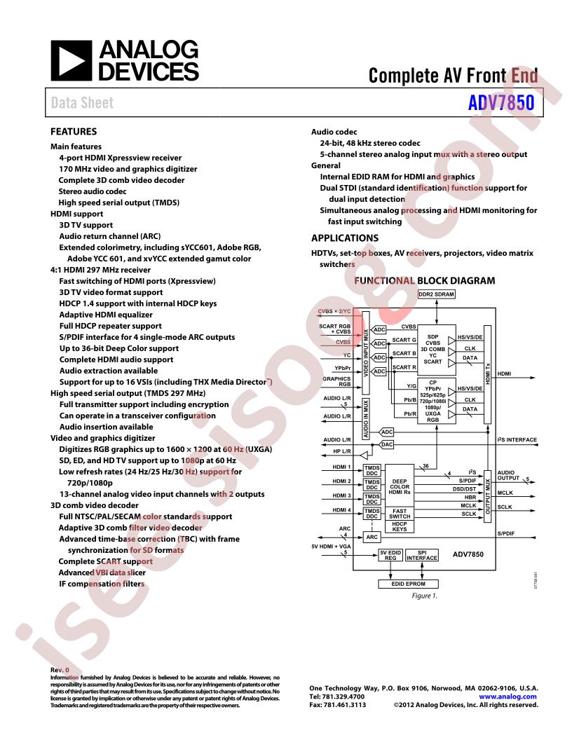 ADV7850KBCZ-5