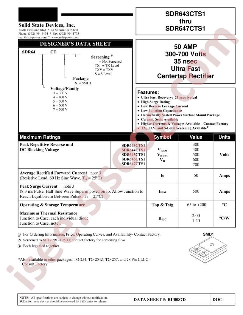 SDR645CTS1