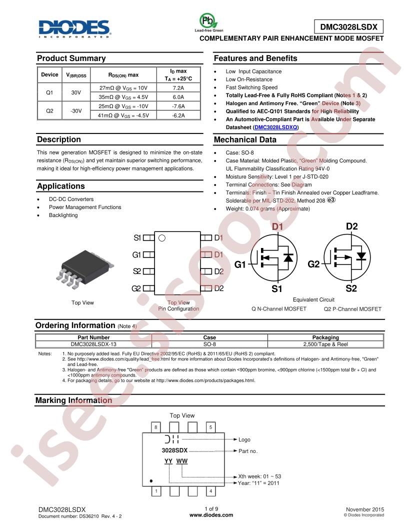 DMC3028LSDX