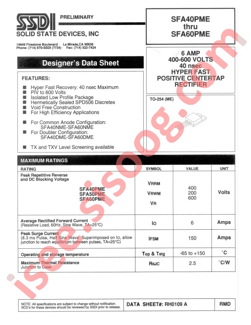 SFA40PME