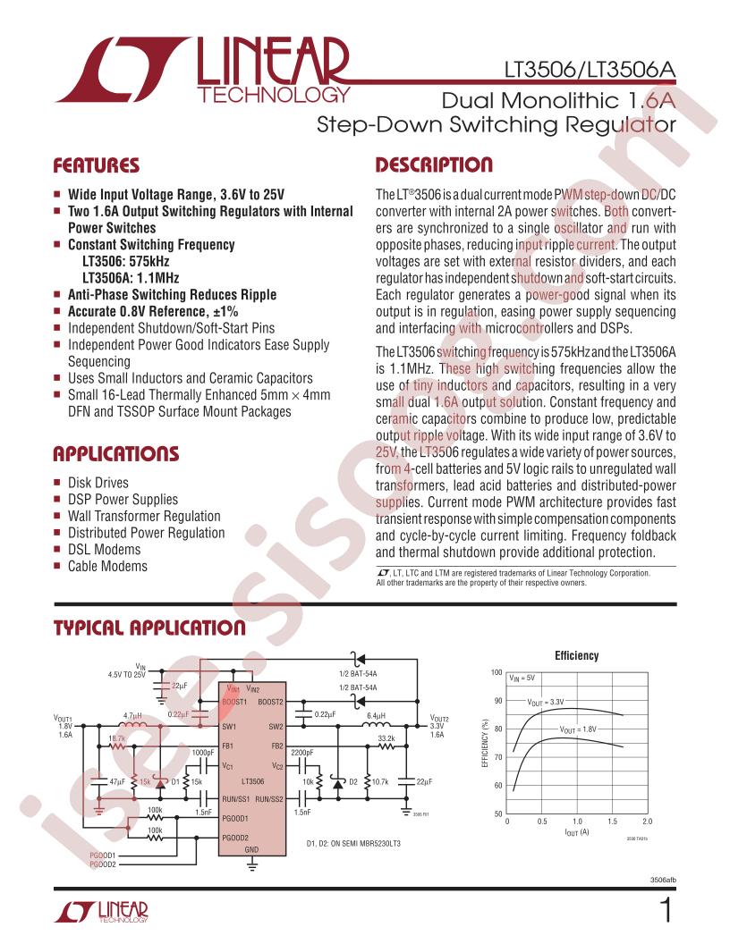 LT3506EFE-TRPBF