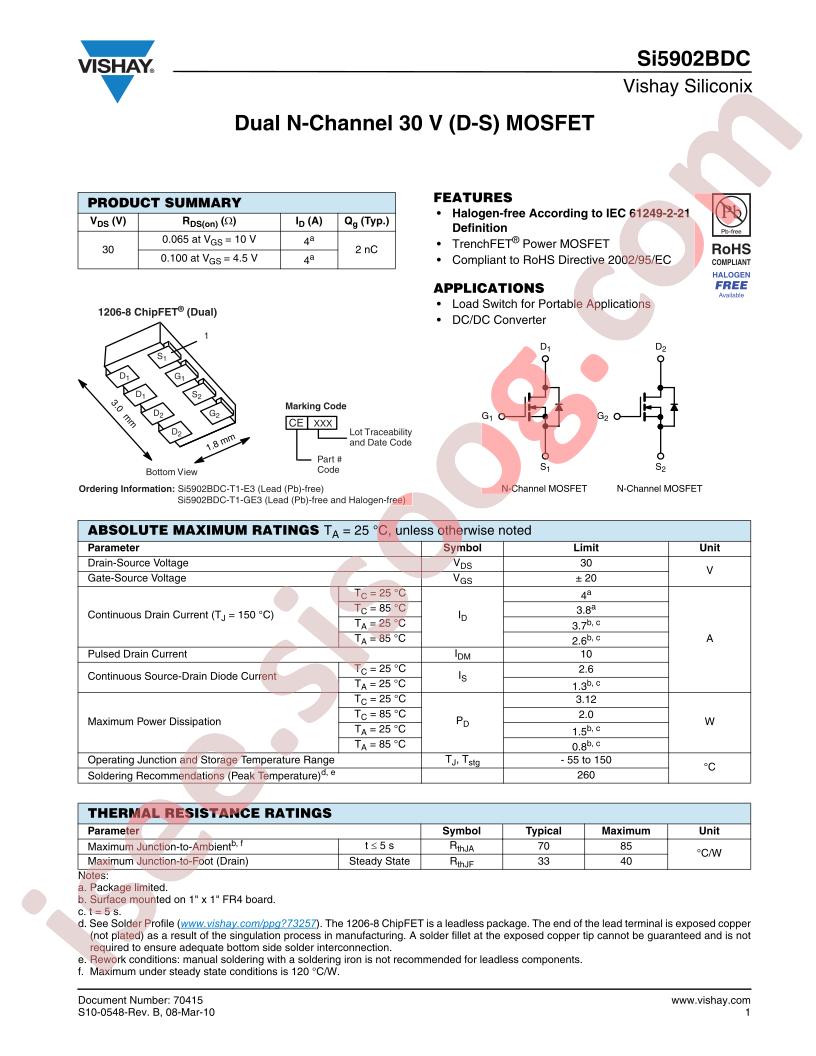 SI5902BDC-T1-GE3