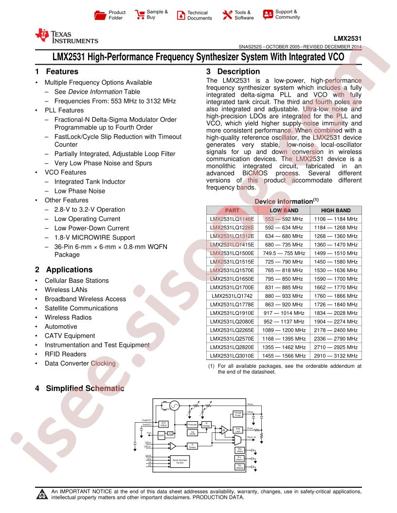 LMX2531LQ1742
