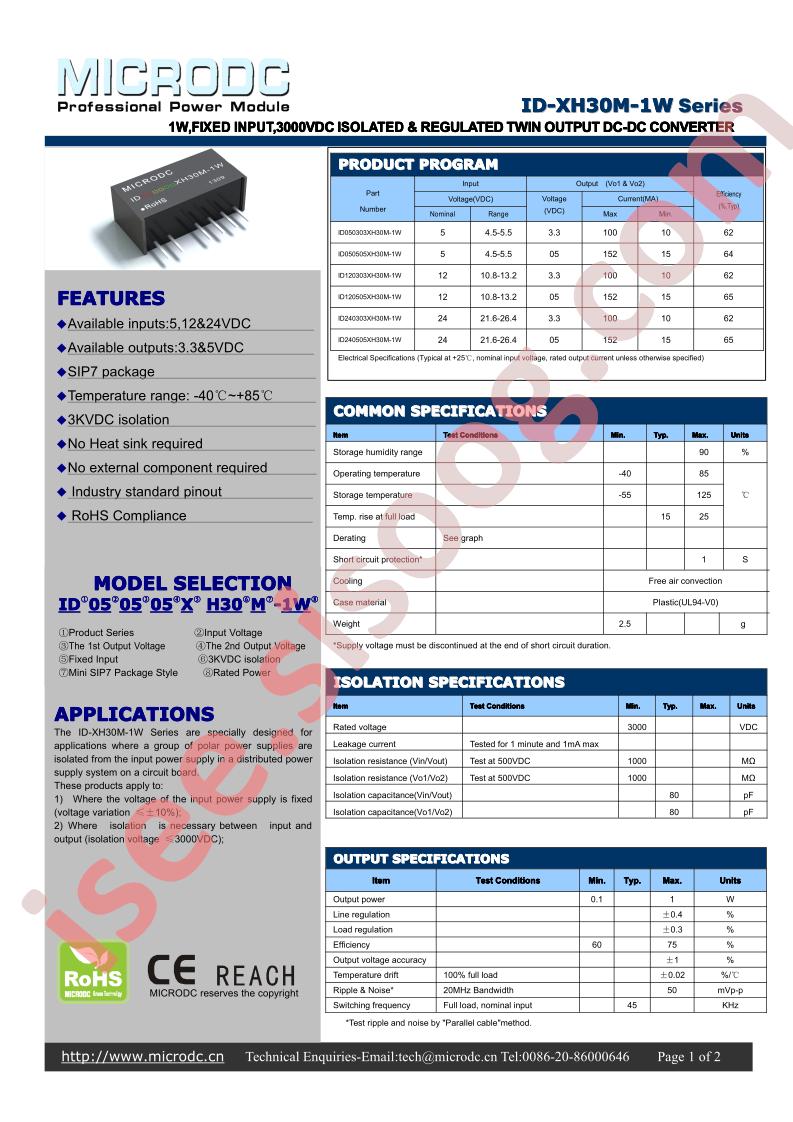 ID-XH30M-1W