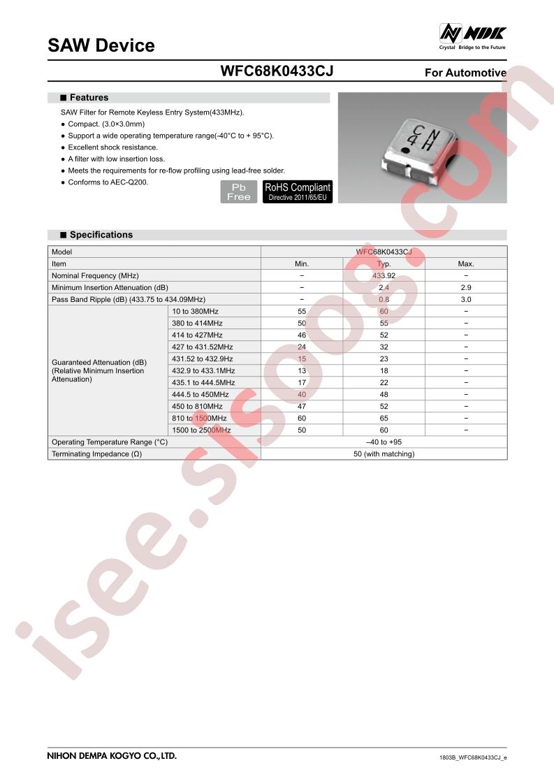 WFC68K0433CJ