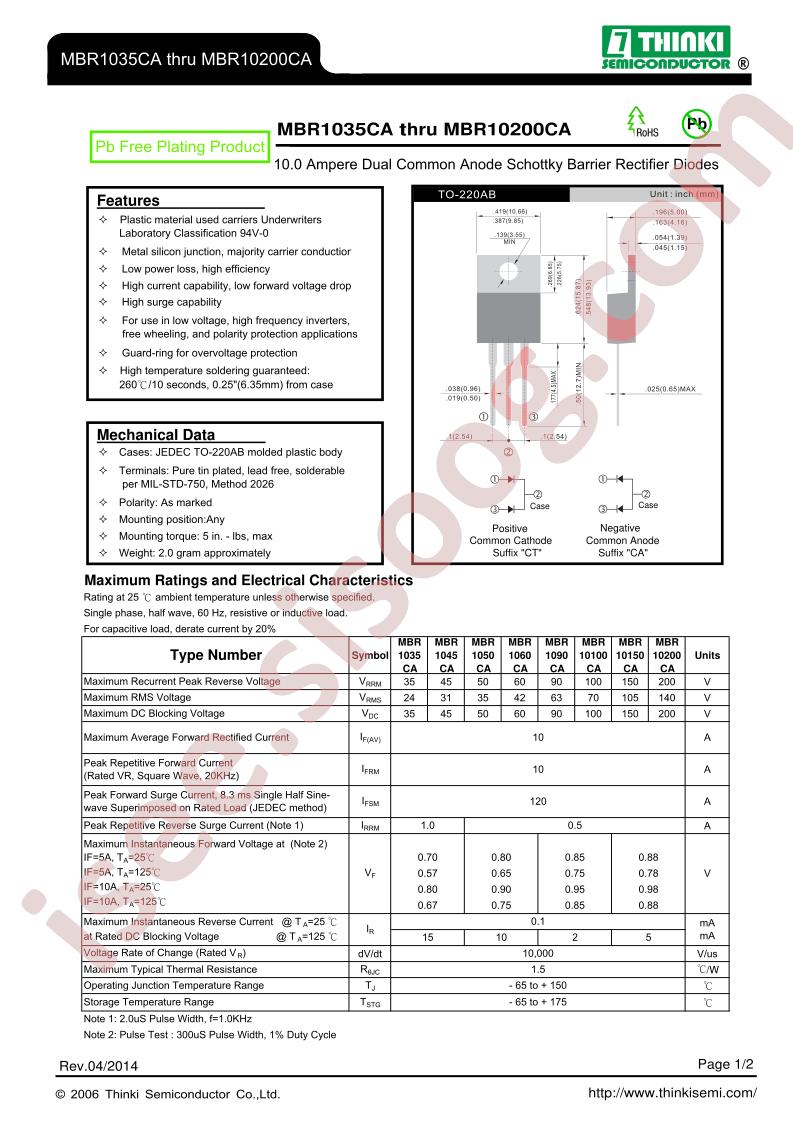MBR10200CA