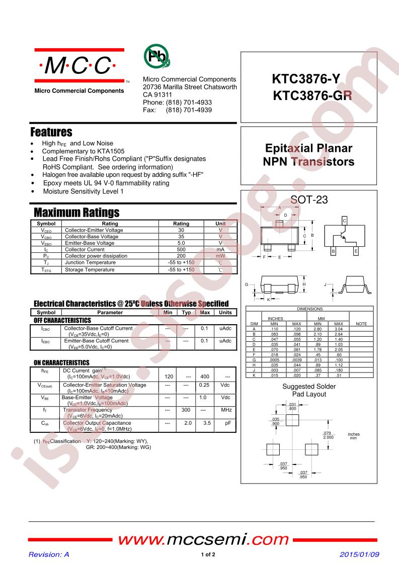 KTC3876-Y