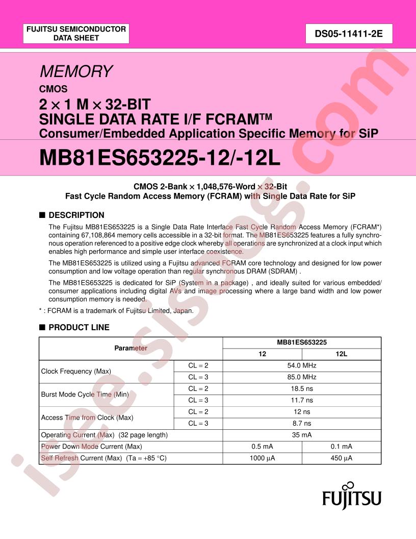 MB81ES653225-12