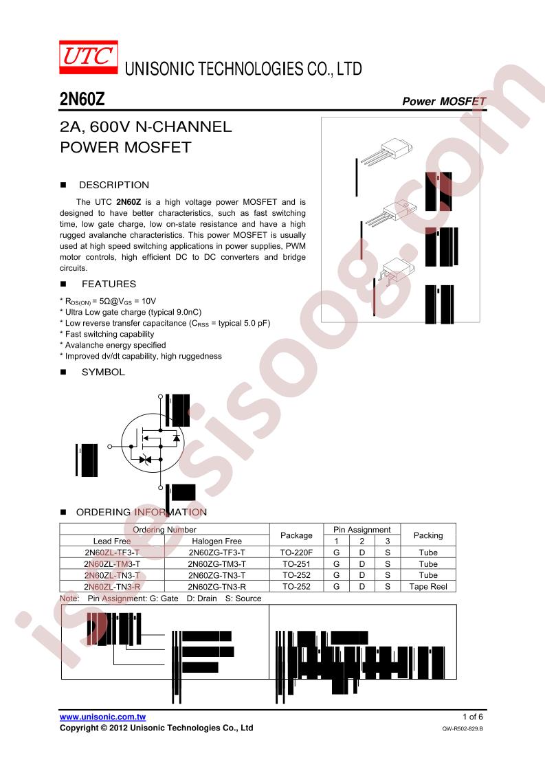 2N60ZL-TF3-T