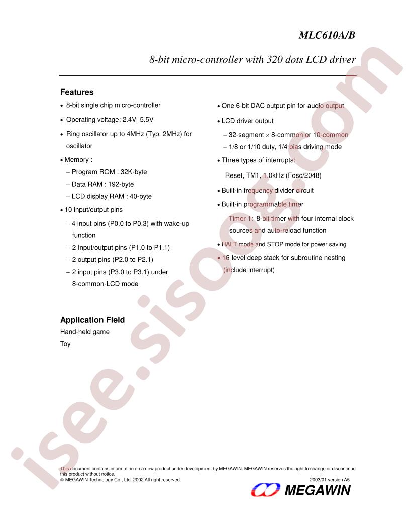 MLC610A