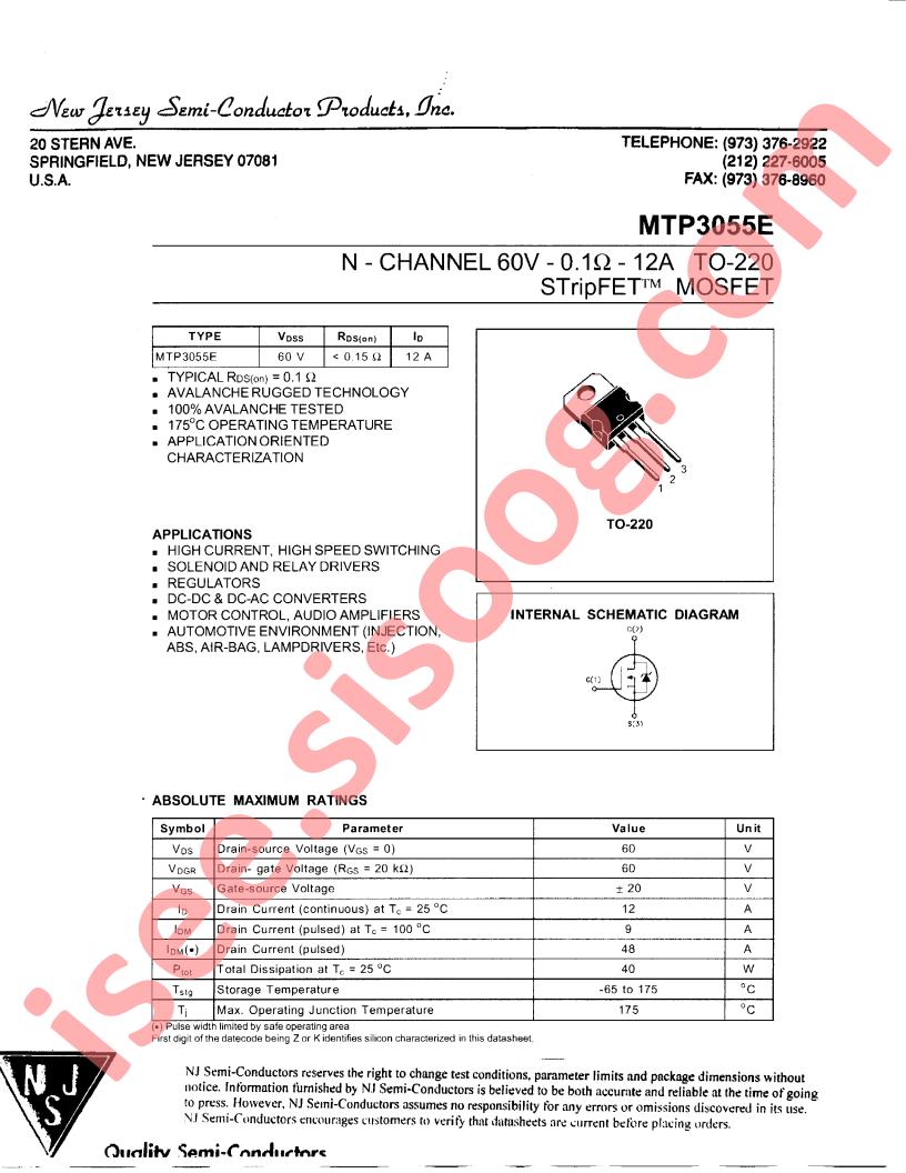 MTP3055E