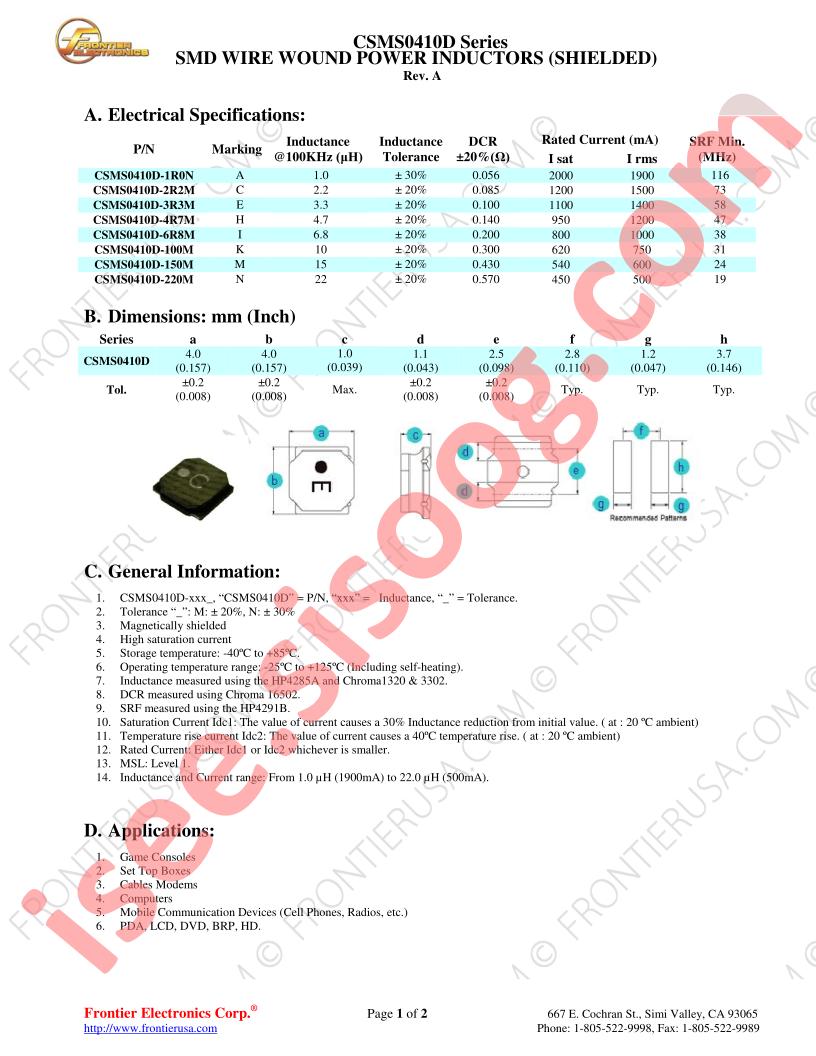 CSMS0410D3R3M