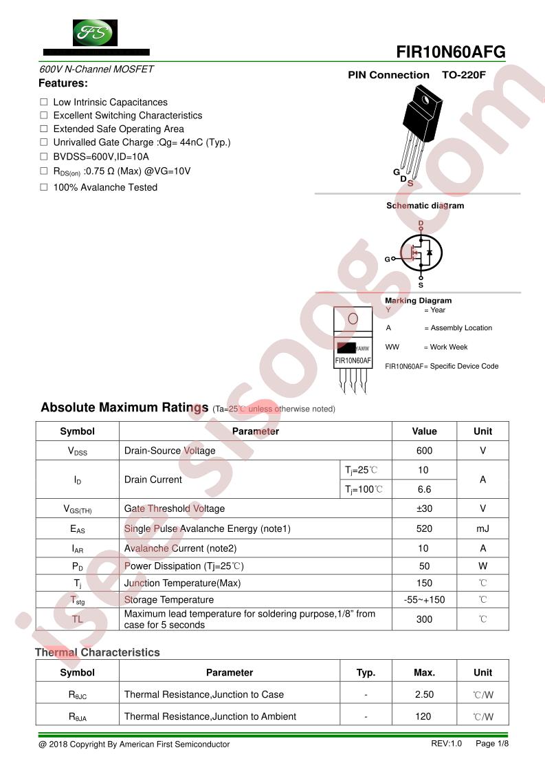 FIR10N60AFG