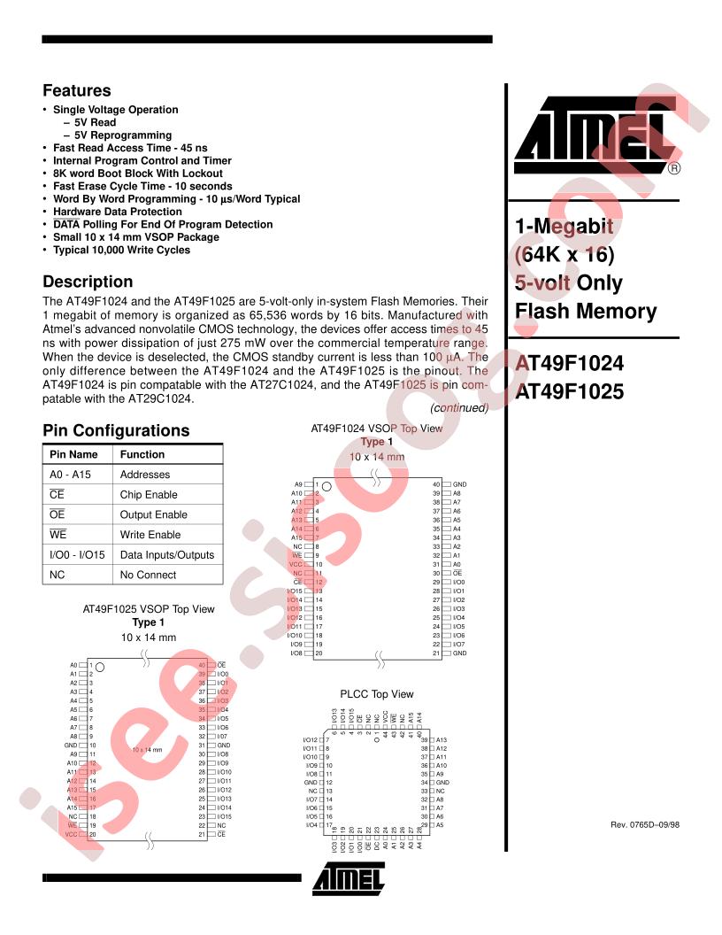 AT49F1025