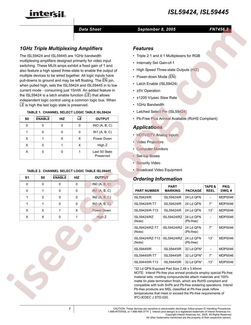 ISL59424IR